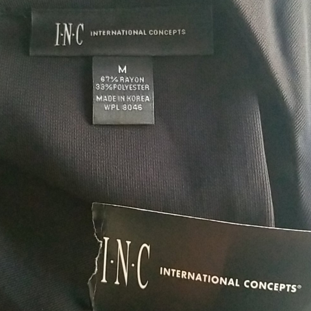 NWT Gorgeous INC international Dress Black Sz M - Picture 8 of 8